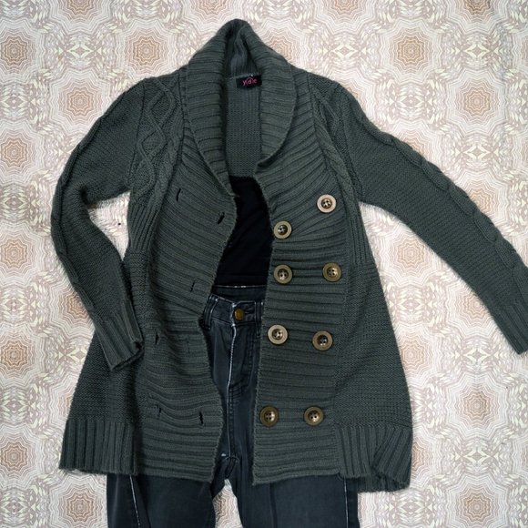 YDE double breasted cable knit cardigan - Picture 3 of 8